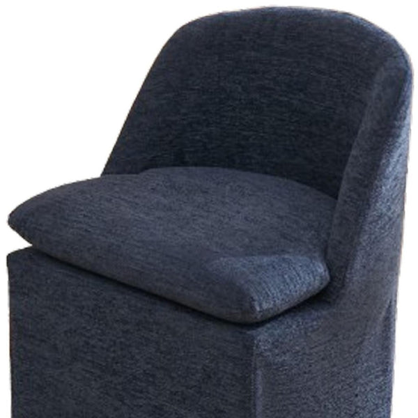 HomeRoots Beige Chenille Wing-Back Dining Chair Set with Wheels - Elegant, Versatile Accent for Any Space 719648