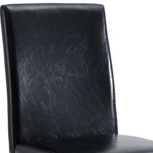 HomeRoots Set of Two Modern White and Gold Faux Leather Dining Chairs - Stylish Accent Seating for Any Room 719652
