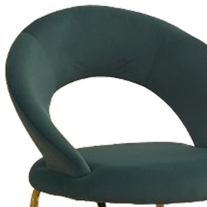 HomeRoots Pink Boucle Dining Chair - Elegant Curved Back Design in Gold Metal Frame for Modern Spaces, 400lbs Capacity 719663