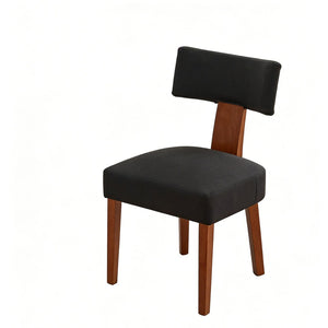 HomeRoots Set of Two Ivory & Brown Faux Fur Dining Side Chairs - Stylish Comfort for Any Space! 719667