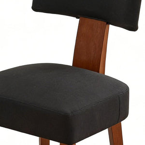HomeRoots Set of Two Ivory & Brown Faux Fur Dining Side Chairs - Stylish Comfort for Any Space! 719667