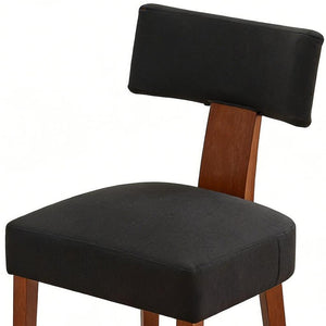HomeRoots Set of Two Ivory & Brown Faux Fur Dining Side Chairs - Stylish Comfort for Any Space! 719667