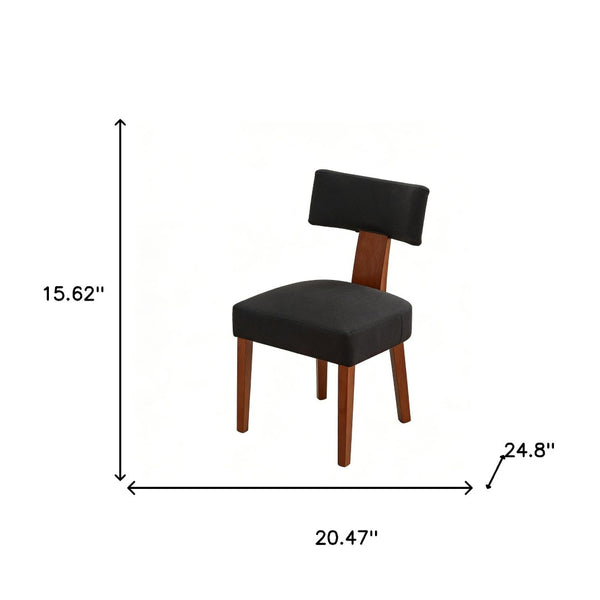 HomeRoots Set of Two Ivory & Brown Faux Fur Dining Side Chairs - Stylish Comfort for Any Space! 719667