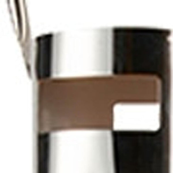 HomeRoots Set of Three Elegant Glass & Gold Lantern Candle Holders for Stylish Home Decor & Events 719759