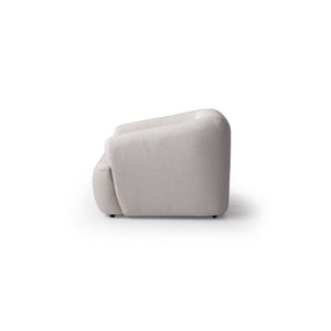 42 Inch Boucle Accent Armchair with Included Lumbar Pillow for Modern Living Spaces