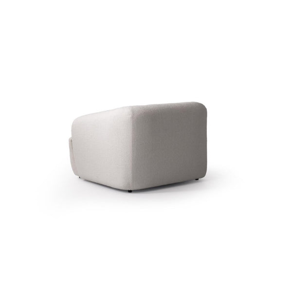 42 Inch Boucle Accent Armchair with Included Lumbar Pillow for Modern Living Spaces