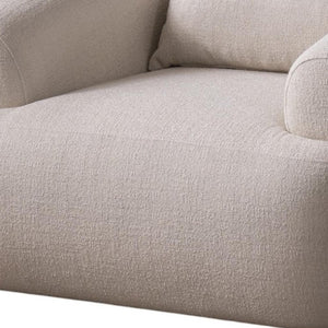 42 Inch Boucle Accent Armchair with Included Lumbar Pillow for Modern Living Spaces