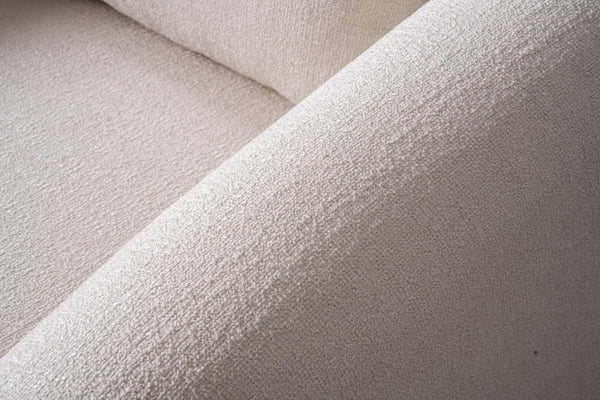 42 Inch Boucle Accent Armchair with Included Lumbar Pillow for Modern Living Spaces