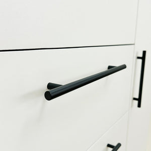 English Elm Robin Gentleman's Chest White — Space-Saving 3-Drawer Wood Dresser, Water/Heat & Scratch Resistant, Eco-Friendly Materials B040S00108