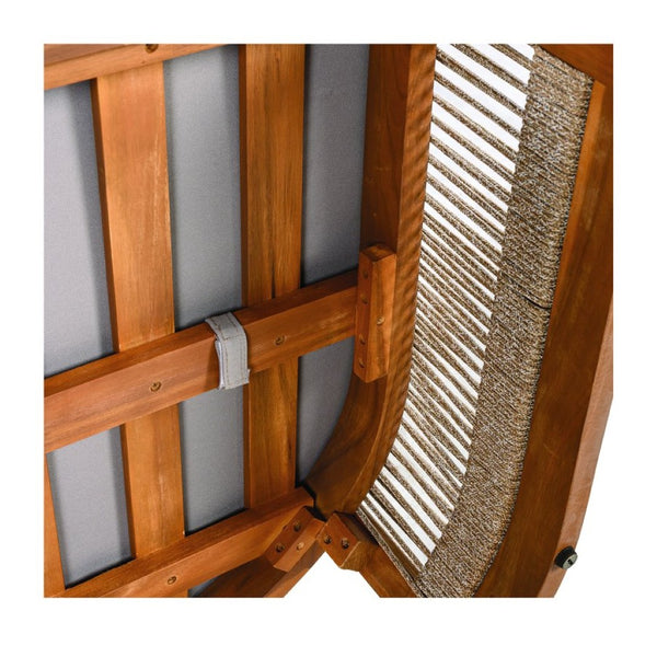 English Elm [set of 2] Acacia Hardwood Outdoor Club Chairs with Rope Weave Panels and Cushions N767P367654E_2