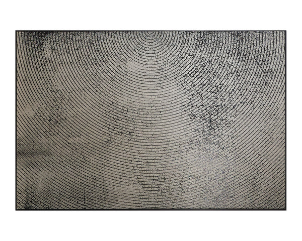 Sunpan Opposites Attract Wall Art Set - Luxe 3D Textured Canvas Diptych with Charcoal Wood Frame, 40"x60"