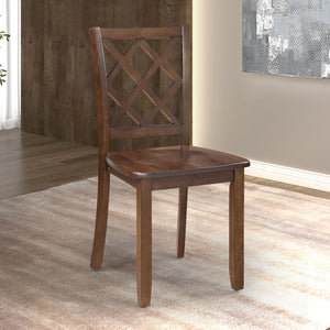 English Elm Transitional Counter Height 3pc Dining Set with USB Charging, Storage Shelves & Padded Seats Cherry 52 L x 41 W x 11 H B2741P381484