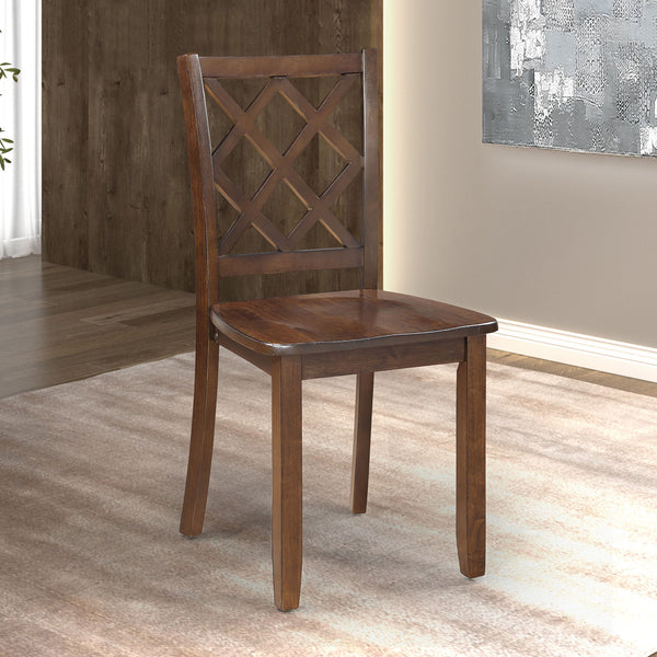 English Elm Transitional Counter Height 3pc Dining Set with USB Charging, Storage Shelves & Padded Seats Cherry 52 L x 41 W x 11 H B2741P381484