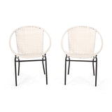 Christopher Knight Home® - Noble House - Java Outdoor Modern Faux Rattan Club Chair - Set of 2