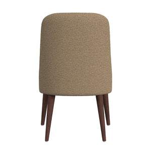 English Elm Guy Boucle Upholstered Dining Chair with Tapered Amber Legs for Modern Interiors B056P417000