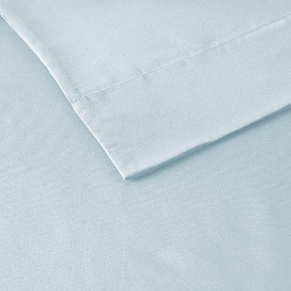 JLA Home Intelligent Design - All Season Soft Touch Sheet Set — Ultra-Soft Microfiber, Wrinkle-Resistant, OEKO-TEX Certified Comfort for Year-Round Use Blue ID20-2212
