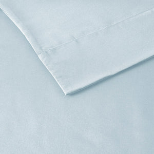 JLA Home Intelligent Design - All Season Soft Touch Sheet Set — Ultra-Soft Microfiber, Wrinkle-Resistant, OEKO-TEX Certified Comfort for Year-Round Use Blue ID20-2210