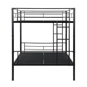 English Elm Full Over Full Metal Bunk Bed – Space-Saving Design, Easy Assembly, No Box Spring Required! W311S00050