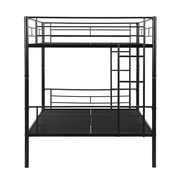 English Elm Full Over Full Metal Bunk Bed – Space-Saving Design, Easy Assembly, No Box Spring Required! W311S00050