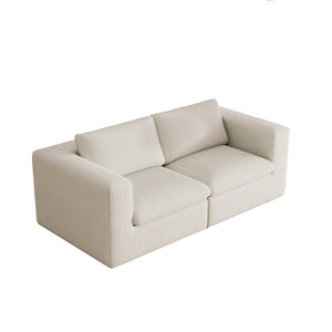 English Elm Modular Corduroy Loveseat Sofa Oversized Two Seater for Living Room Flexible Lounge W1955S00002