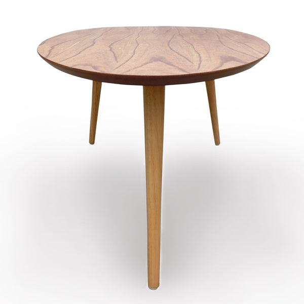 English Elm Christopher Knight Home® - Coffee Table - Elegant Mid-Century Modern Oval Design, Natural Wood Finish, Tripod Legs For Stability N771P256402K