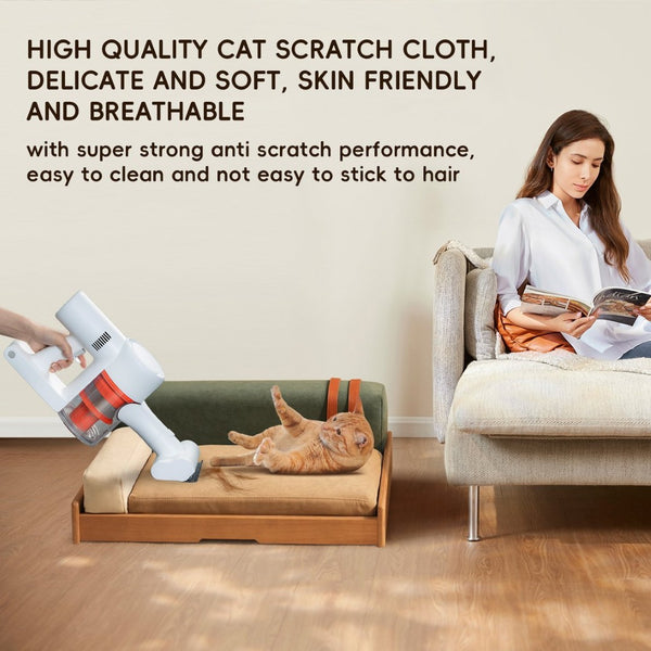 English Elm Modern Oak Veneer Pet Bed with Chenille Upholstery and Orthopedic Foam Cushion Wood W3136P445673