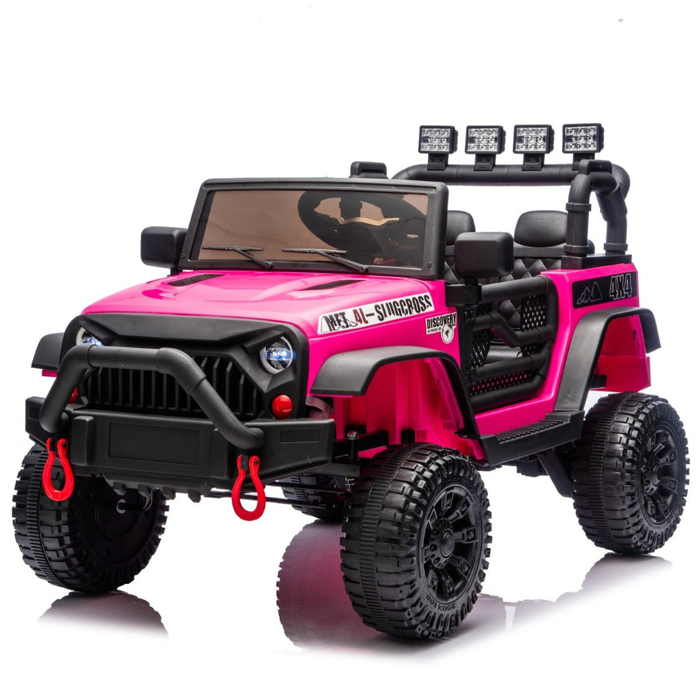English Elm 24v Kids Electric Ride on Car with Parental Remote Dual Motor Four Wheel Suspension W1578P356392
