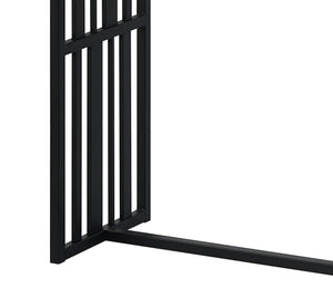 English Elm Zudora Sleek Antique Oak & Black Finish Sofa Table with 50mm Thick Top, Metal Frame, Modern Minimalist Design Black,Oak 52 L x 22 W x 4 H B2726P268330