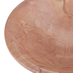 Lubo Rosa Bowl – Exquisite Rosa Cappuccino Marble Design Perfect for Home Décor and Fruit Display