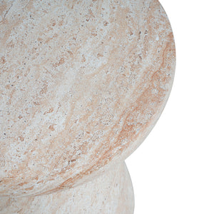 English Elm Christopher Knight Home® - Outdoor/Indoor Lightweight Concrete Side Table With Travertine Finish - Modern Accent For Any Space N773P253808Z