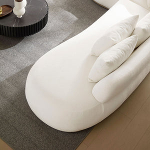 English Elm 134.63'' Modern Oversized L-Shape Sectional Sofa With Ottoman – Luxurious Comfort For Any Space W876S00309