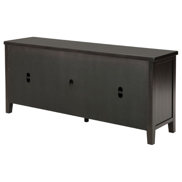 English Elm Sutter Mission Style Louvered Door Tv Stand Rustic Pine Console for Living Room B062P441044