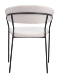 Josephine Dining Chair - Set of 2 Cream 109669 Zuo Modern