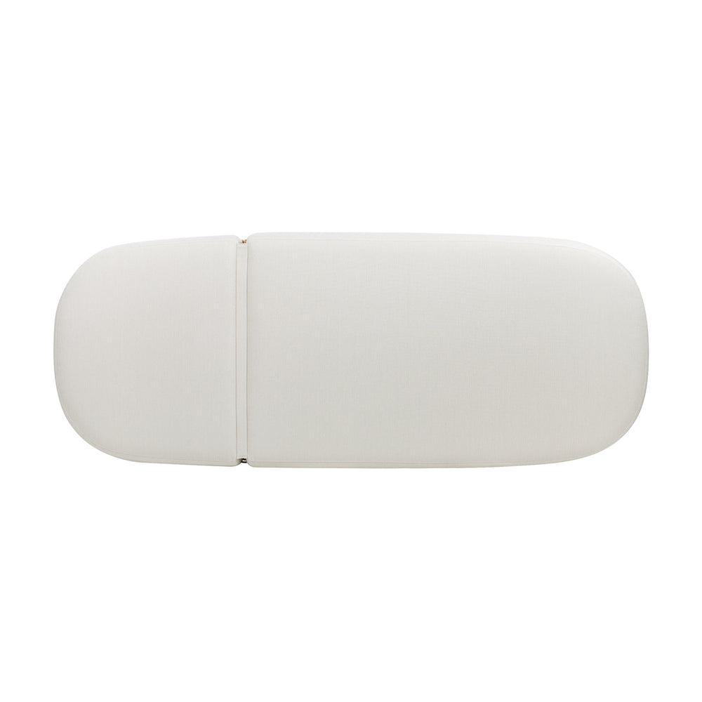 English Elm Jennifer Taylor Home - Willow 80.5" Sunbrella Olefin Upholstered Woven Patio Lounger – Golden Brown Wicker, Wheat Beige, Adjustable Comfort B2719P305698