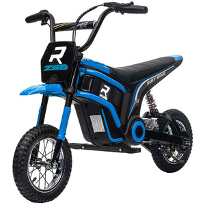 English Elm Aosom 12v Electric Kids Ride on Utv with Remote Control Suspension and Music System Blue W2225P229309