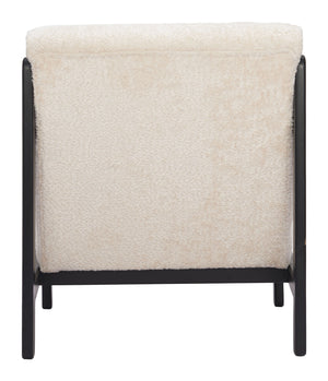 Zuo Modern Maki Accent Chair Beige - Stylish Modern Design In High-quality Fabric For Chic Home Decor Beige 100% Polyester,Plywood,Rubberwood 110467-zuo-modern