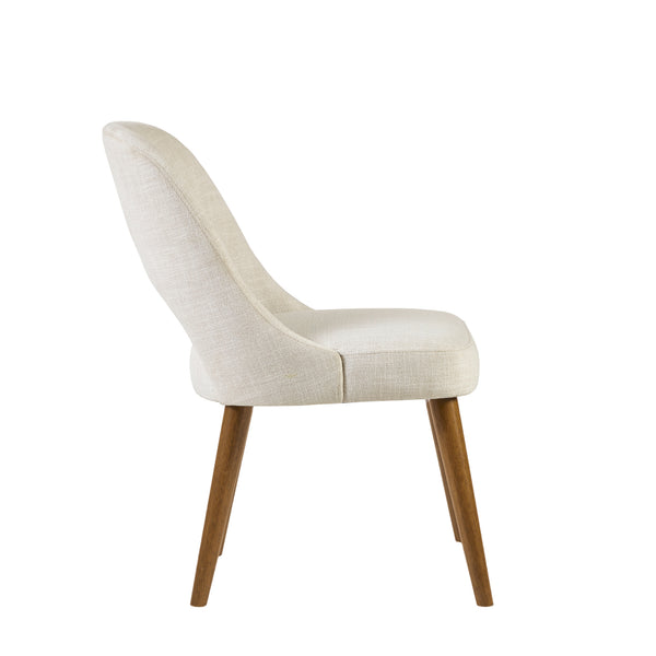 JLA Home INK+IVY - Upholstered Nola Dining Side Chairs (Set of 2) – Mid-Century Cutout Back, Padded Seats, Durable Fabric Trace II108-0371