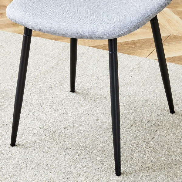 English Elm Table Set With 8 Light Gray Chairs - Modern 71" Dining Table With Hidden Storage For Minimalist Homes W1151S04262-GIGA