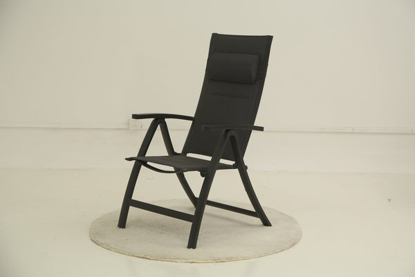 English Elm Patio Folding Chairs Set Of 2 - Lightweight, Ergonomic, Padded Textilene For Ultimate Outdoor Comfort W1859P321619-GIGA