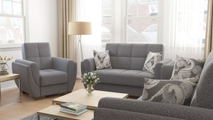 English Elm Primenest Skyhaven Convertible Armchair With Storage - Stylish Sleeper For Small Spaces, Grey B030P286174-GIGA