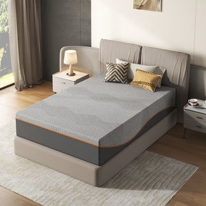 English Elm Twin 12 Inch Cooling Memory Foam Mattress with Green Tea Infusion and Medium Feel W2889P423141