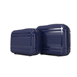 English Elm 6-piece Hard Shell Spinner Luggage Set Expandable Polypropylene with Combo Lock Blue T3292P328874
