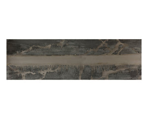 Sunpan Toreno Console Table - Handcrafted Iron & Antique Brass with Unique Patina Finish, 52" Wide Charm