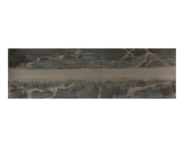 Sunpan Toreno Console Table - Handcrafted Iron & Antique Brass with Unique Patina Finish, 52" Wide Charm