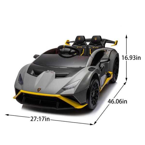 English Elm Lamborghini Huracan Sto 24v Kids Ride on Drift Car with Led Lights and Remote W1578P210768