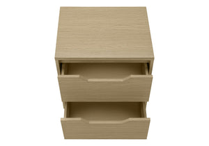 English Elm Accent Side Table Rustic Grey Laminate Compact Storage Cabinet Transitional Bedroom Natural B2710P461709