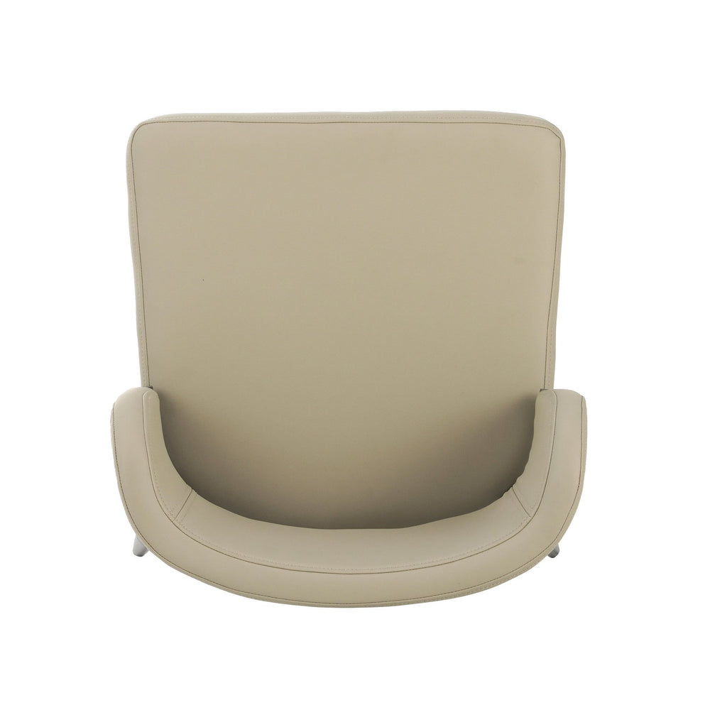 English Elm Christopher Knight Home® - Metal Industrial Leathaire Barstool Set of 2 with Comfortable Seat, Footrest, Non‑Slip Feet, Durable Frame khaki N771P247188V