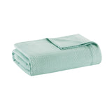 Madison Park Egyptian Cotton Casual Blanket MP51N-5170 Seafoam