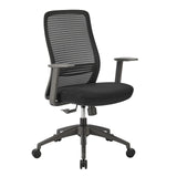 Kasper Mid-Back Office Chair Black 72001-BLK