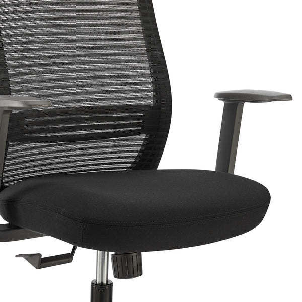 Kasper Mid-Back Office Chair Black 72001-BLK
